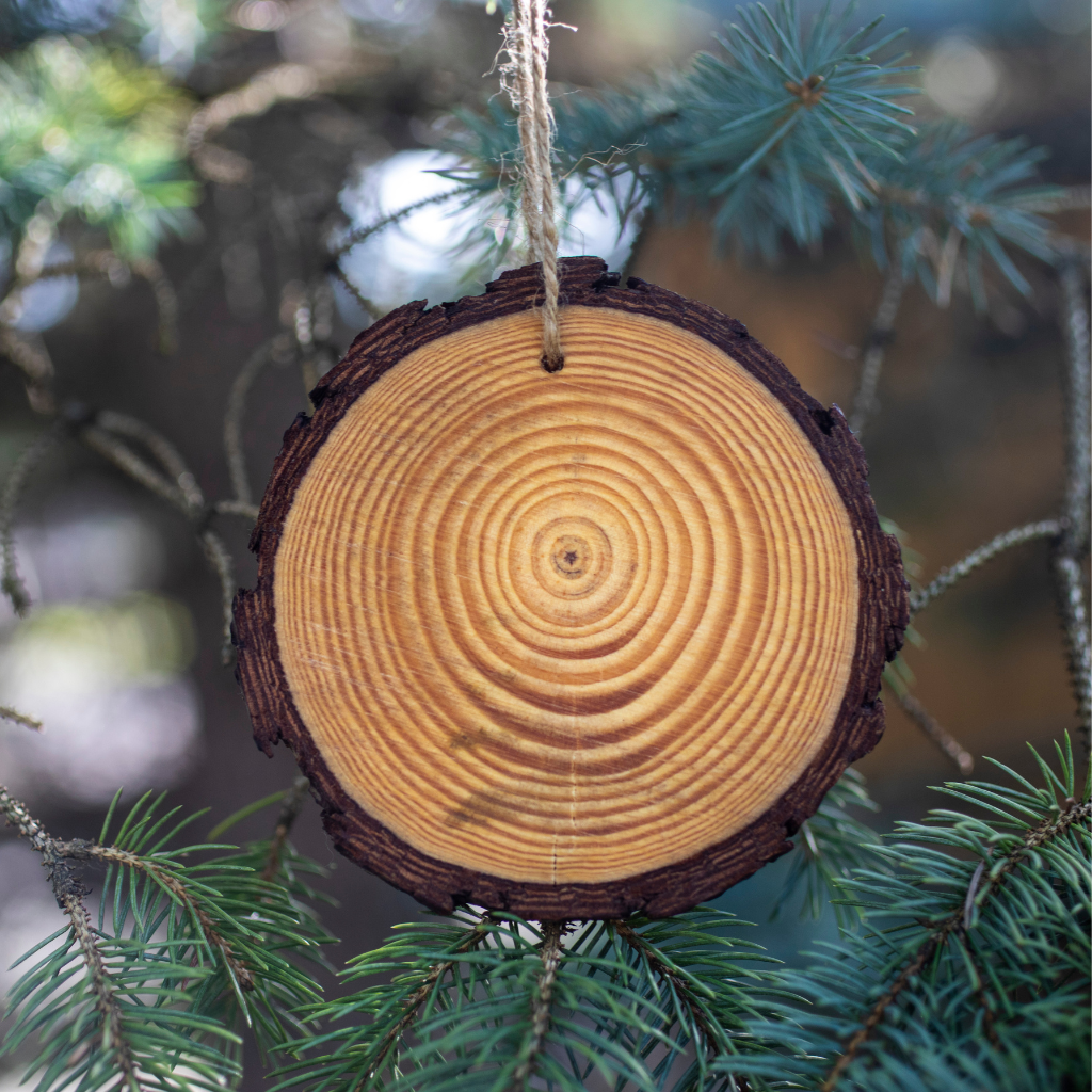 RUSTIC WOODEN ORNAMENT