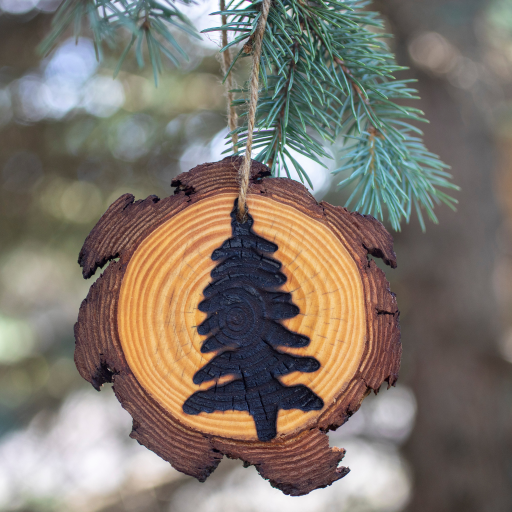 RUSTIC WOODEN ORNAMENT