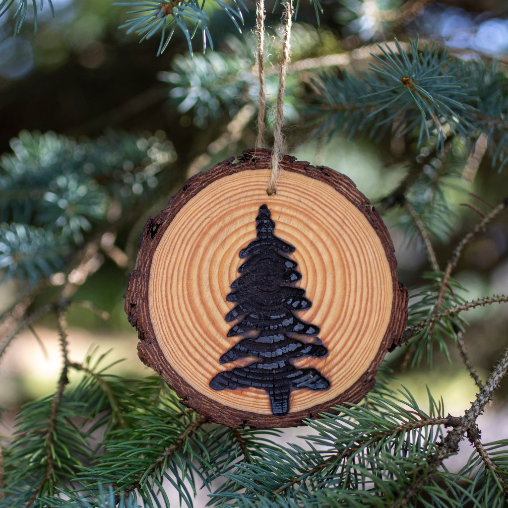 RUSTIC WOODEN ORNAMENT
