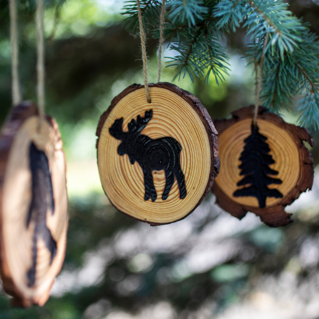 RUSTIC WOODEN ORNAMENT